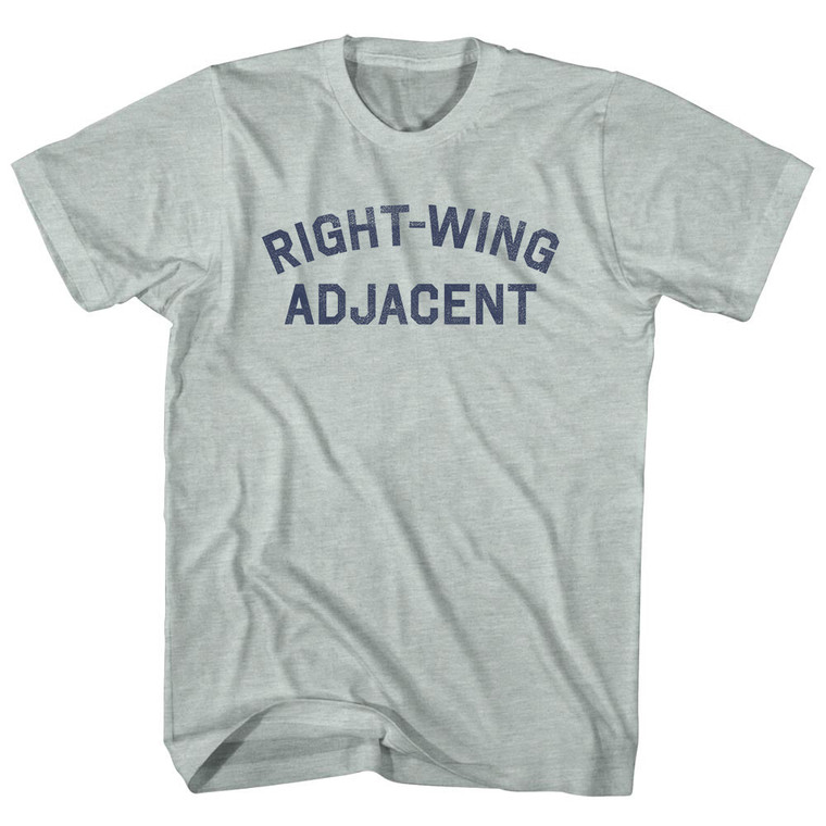 Right-wing Adjacent Adult Tri-Blend T-shirt - Athletic Cool Grey