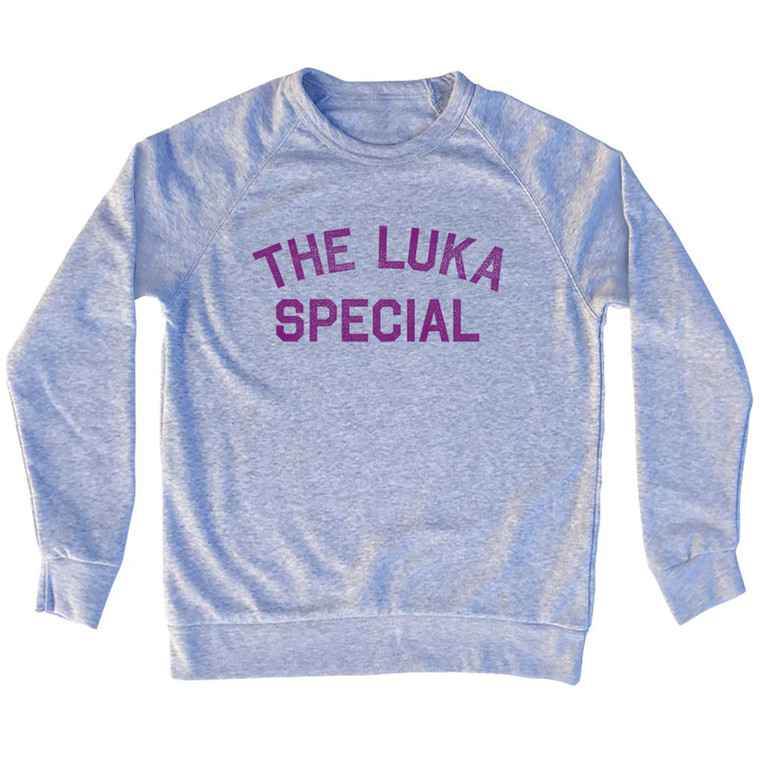 The Luka Special Adult Tri-Blend Sweatshirt - Grey Heather