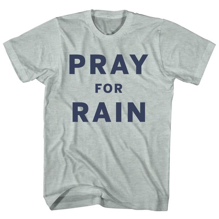 Pray For Rain Adult Tri-Blend T-shirt - Athletic Cool Grey