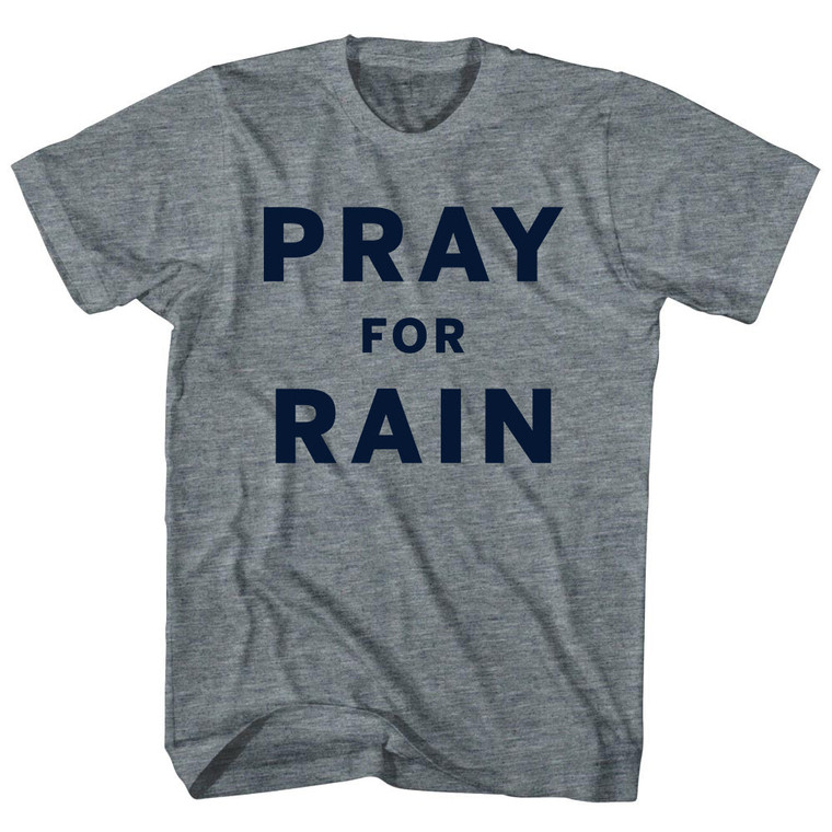 Pray For Rain Womens Tri-Blend Junior Cut T-Shirt - Athletic Grey