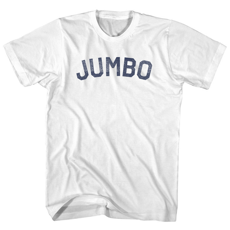 Jumbo Womens Cotton Junior Cut T-Shirt - White