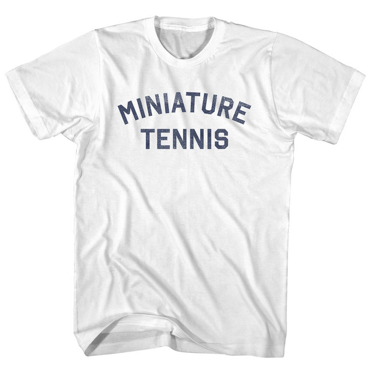 Miniature Tennis Youth Cotton T-shirt - White