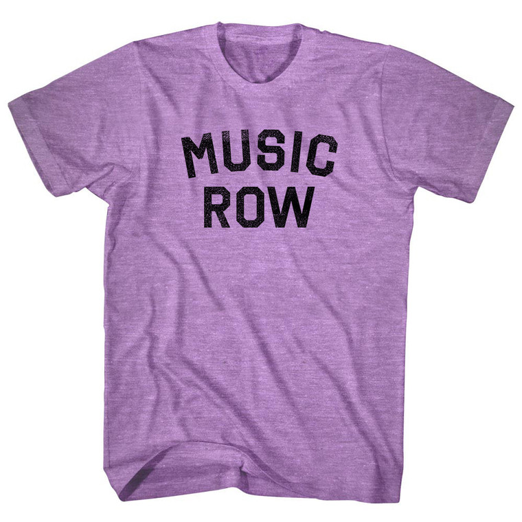Music Row Adult Tri-Blend T-shirt - Athletic Purple
