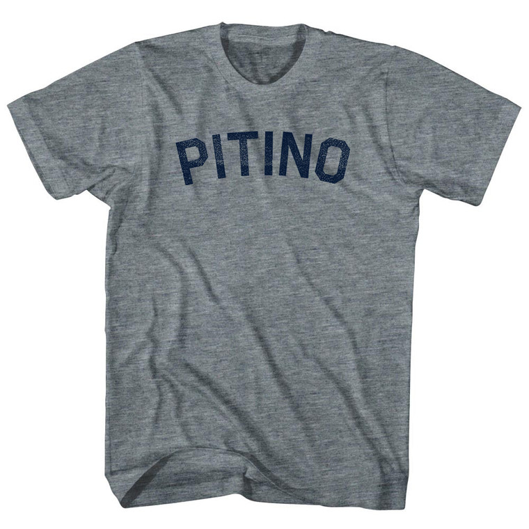 Pitino Adult Tri-Blend T-shirt - Athletic Grey