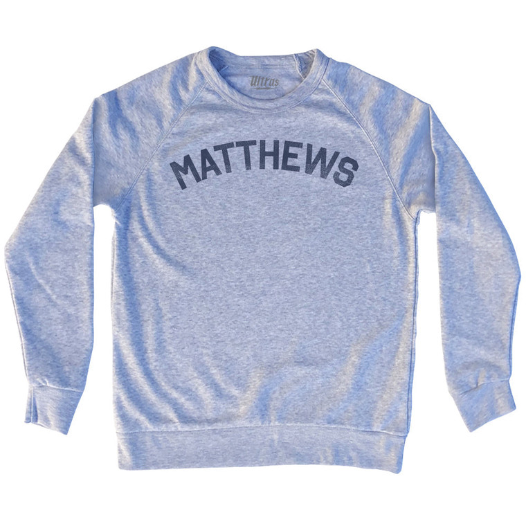 MATTHEWS Adult Tri-Blend Sweatshirt - Heather Grey