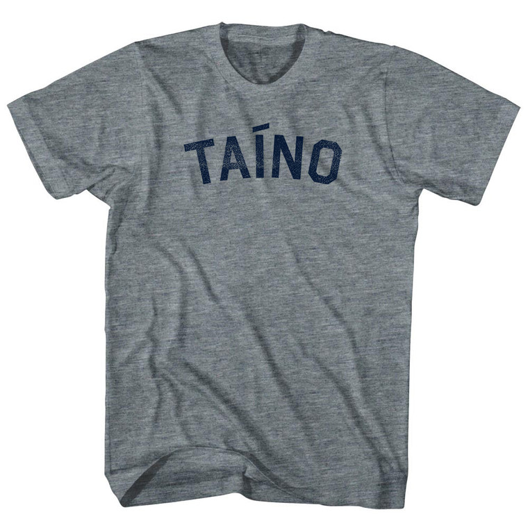 Taino Adult Tri-Blend T-shirt - Athletic Grey