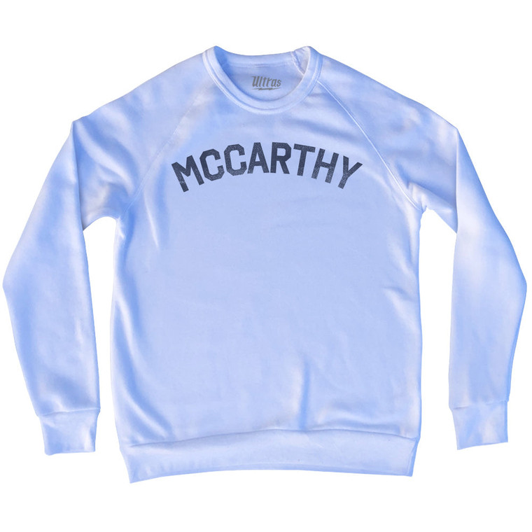 McCARTHY Adult Tri-Blend Sweatshirt - White