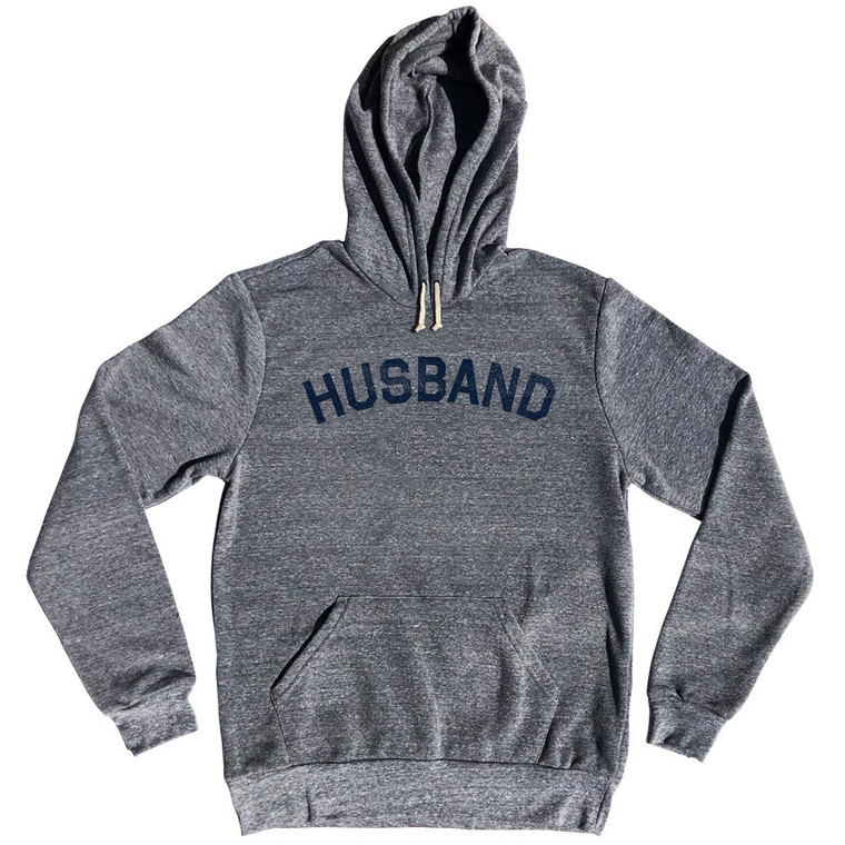 Husband Tri-Blend Hoodie - Athletic Grey