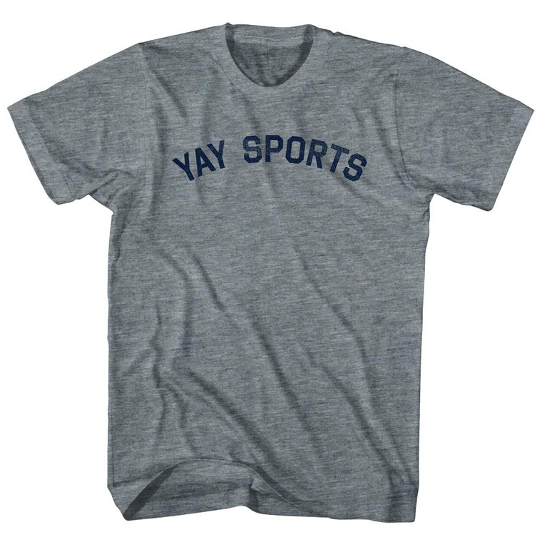 Yay Sports Youth Tri-Blend T-shirt - Athletic Grey