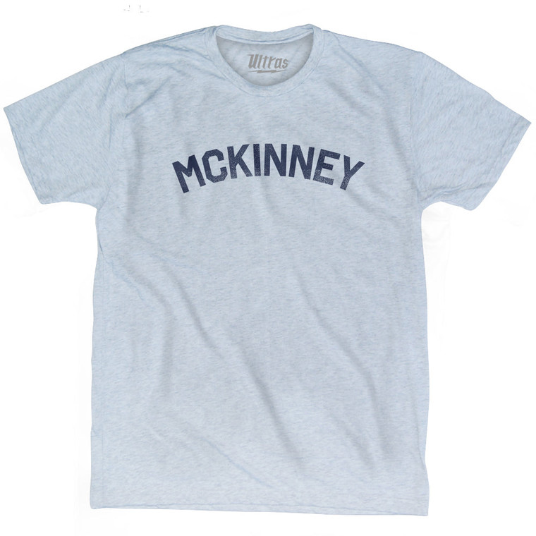 McKINNEY Adult Tri-Blend T-shirt - Athletic White