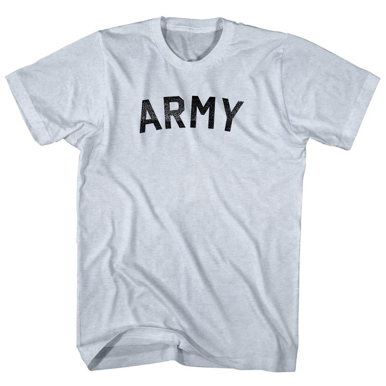 Army (Black Ink) Adult Tri-Blend T-shirt - Athletic White