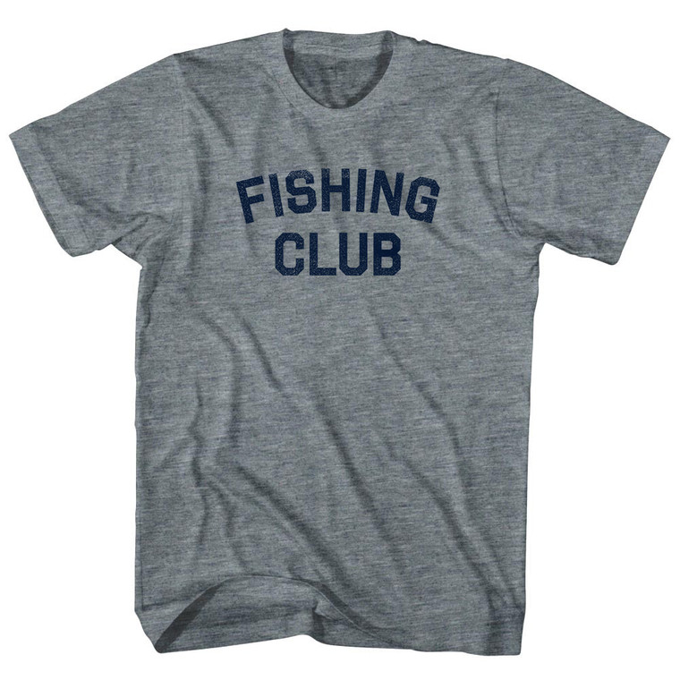 Fishing Club Youth Tri-Blend T-shirt - Athletic Grey