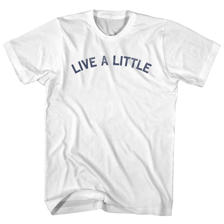 Live A Little Youth Cotton T-shirt - White