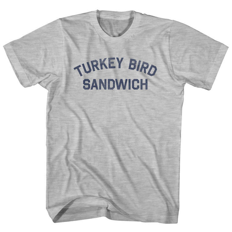 Turkey Bird Sandwich Youth Cotton T-shirt - Grey Heather