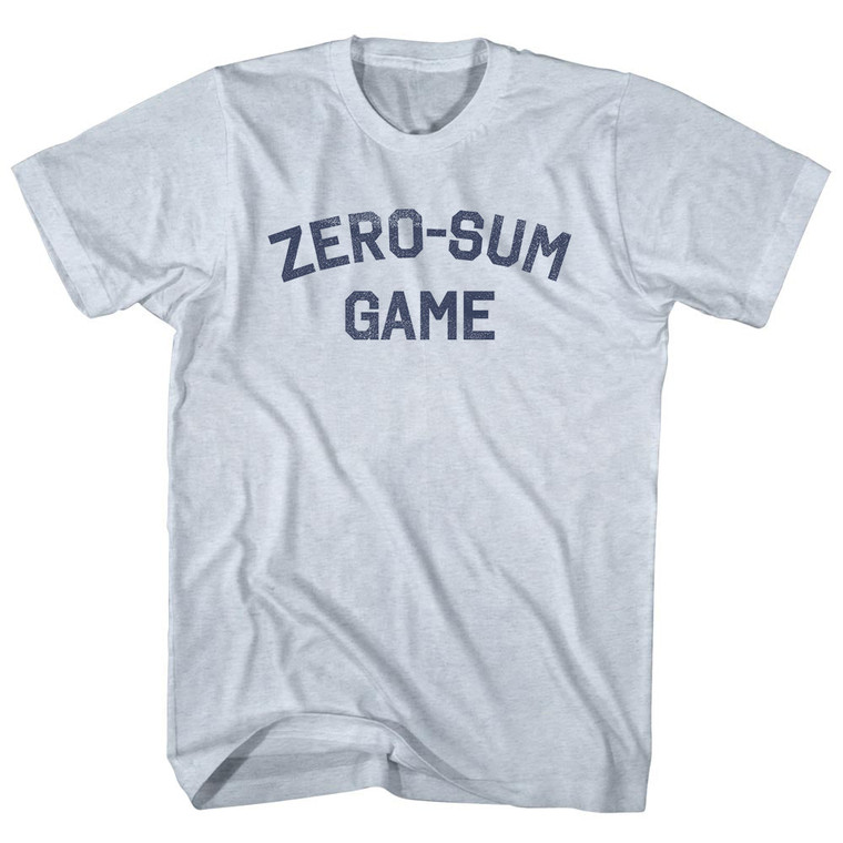 Zero-Sum Game Adult Tri-Blend T-shirt - Athletic White