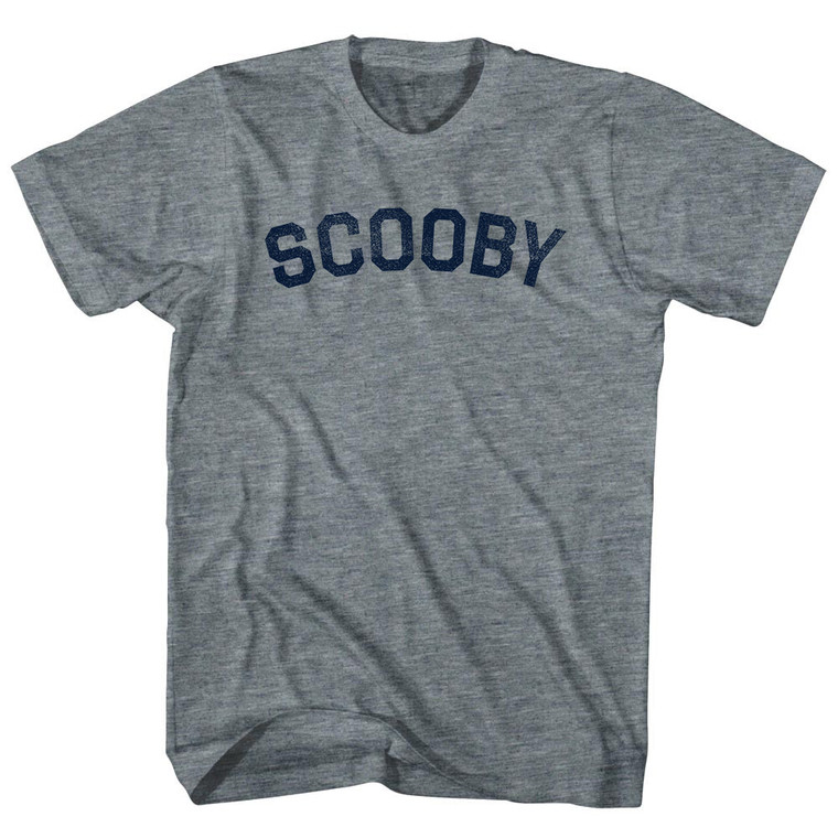 Scooby Womens Tri-Blend Junior Cut T-Shirt - Athletic Grey