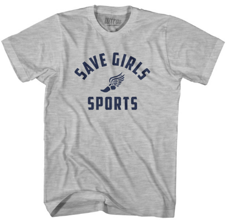 YOUTH MEDIUM- Save Girls Sports Youth Cotton T-shirt - Grey Heather- Final Sale F5