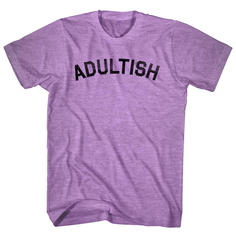 Adultish Adult Tri-Blend T-shirt - Athletic Purple