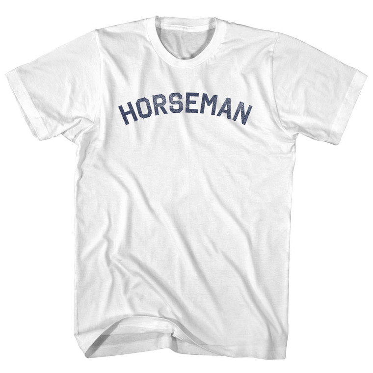 Horseman Womens Cotton Junior Cut T-Shirt - White