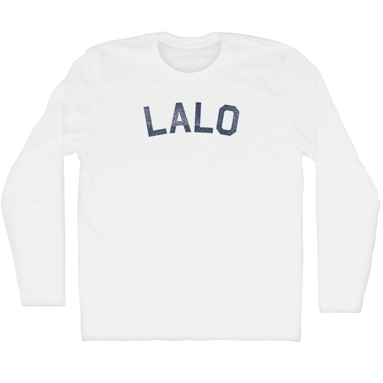 Lalo Adult Cotton Long Sleeve T-shirt - White