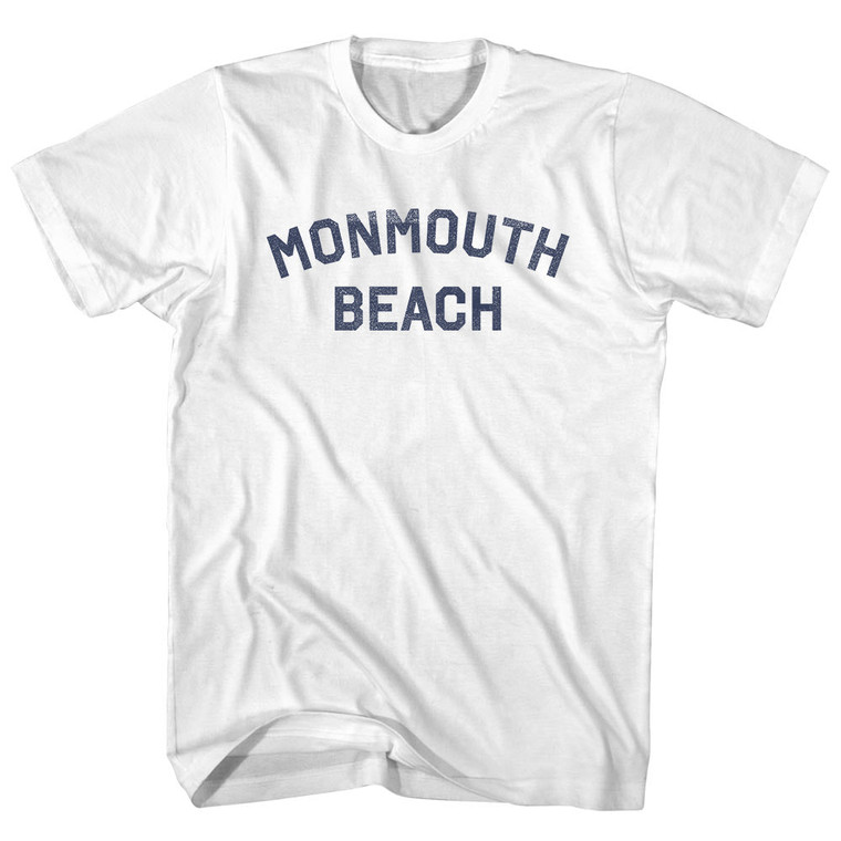 Monmouth Beach Adult Cotton T-shirt - White