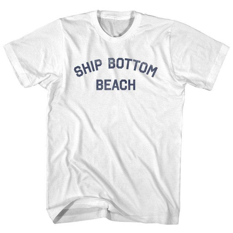 Ship Bottom Beach Youth Cotton T-shirt - White