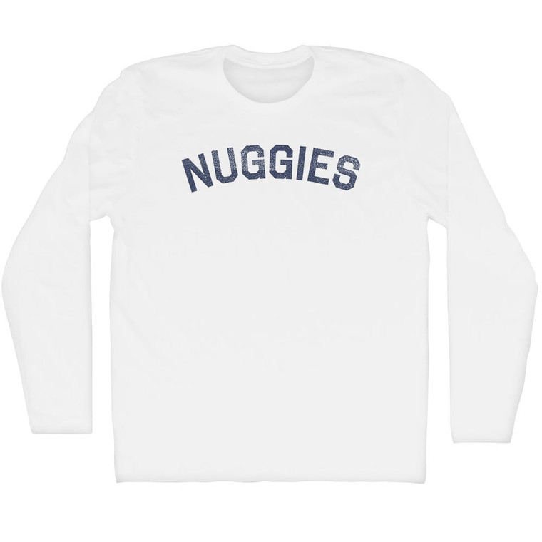 Nuggies Adult Cotton Long Sleeve T-shirt - White