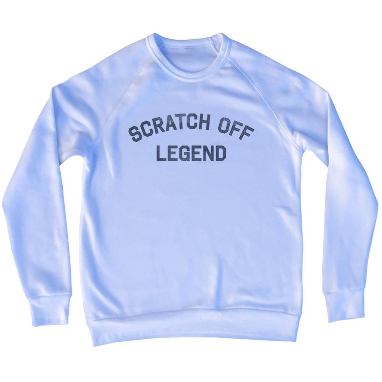 Scratch Off Legend Adult Tri-Blend Sweatshirt - White