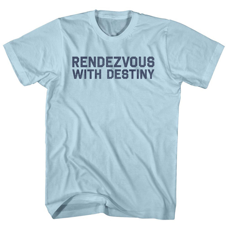 Rendezvous with Destiny Adult Cotton T-shirt - Light Blue