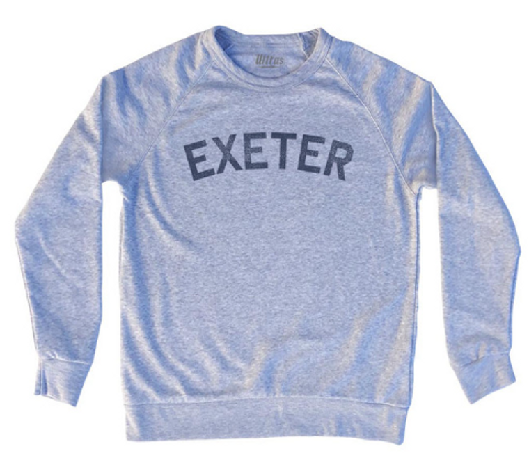 ADULT LARGE- Exeter Adult Tri-Blend Sweatshirt - Grey Heather- Final Sale Z61