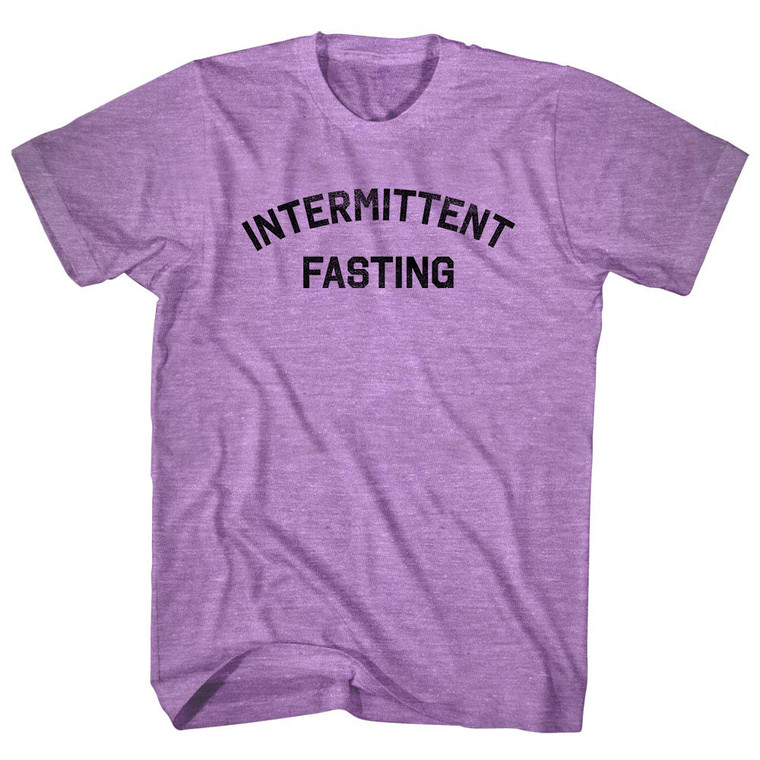 Intermittent Fasting Adult Tri-Blend T-shirt - Athletic Purple
