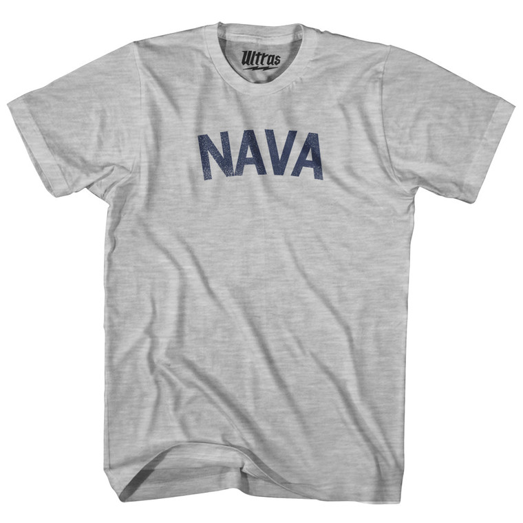 NAVA Womens Cotton Junior Cut T-Shirt - Grey Heather