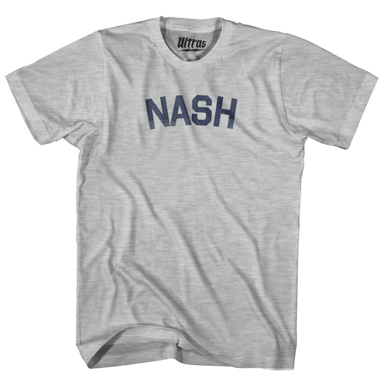 NASH Womens Cotton Junior Cut T-Shirt - Grey Heather