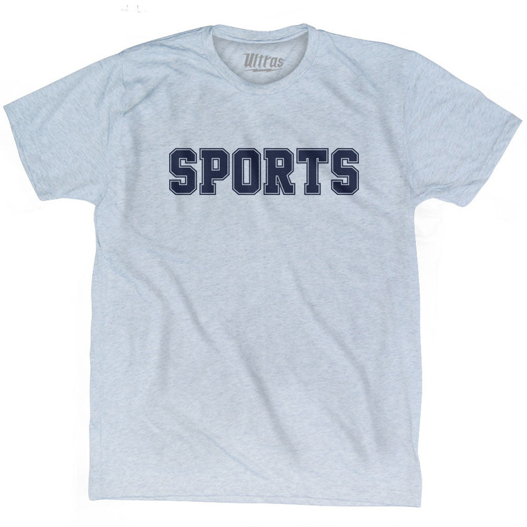 Sports Adult Tri-Blend T-shirt - Athletic White