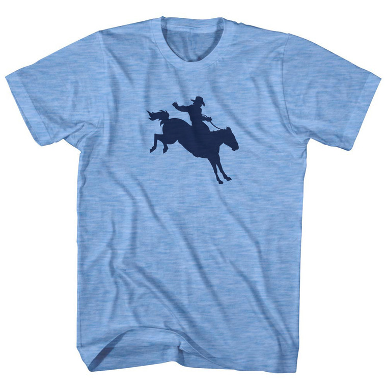 Rodeo Adult Tri-Blend T-shirt - Athletic Blue