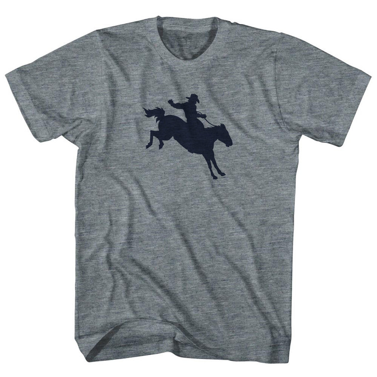 Rodeo Adult Tri-Blend T-shirt - Athletic Grey