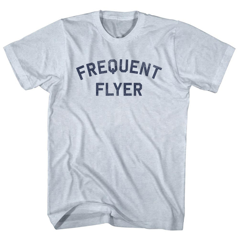 Frequent Flyer Adult Tri-Blend T-shirt - Athletic White