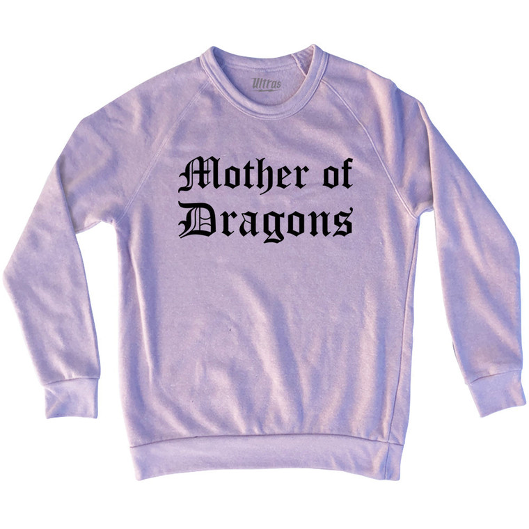 Mother Of Dragons Adult Tri-Blend Sweatshirt - Pink