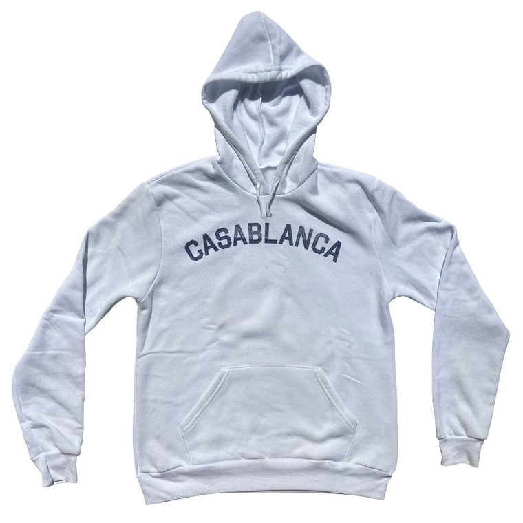 Casablanca Cotton-Poly Blend Hoodie White