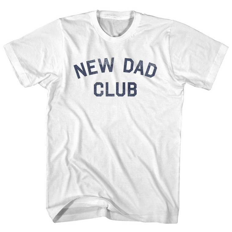 New Dad Club Womens Cotton Junior Cut T-Shirt - White
