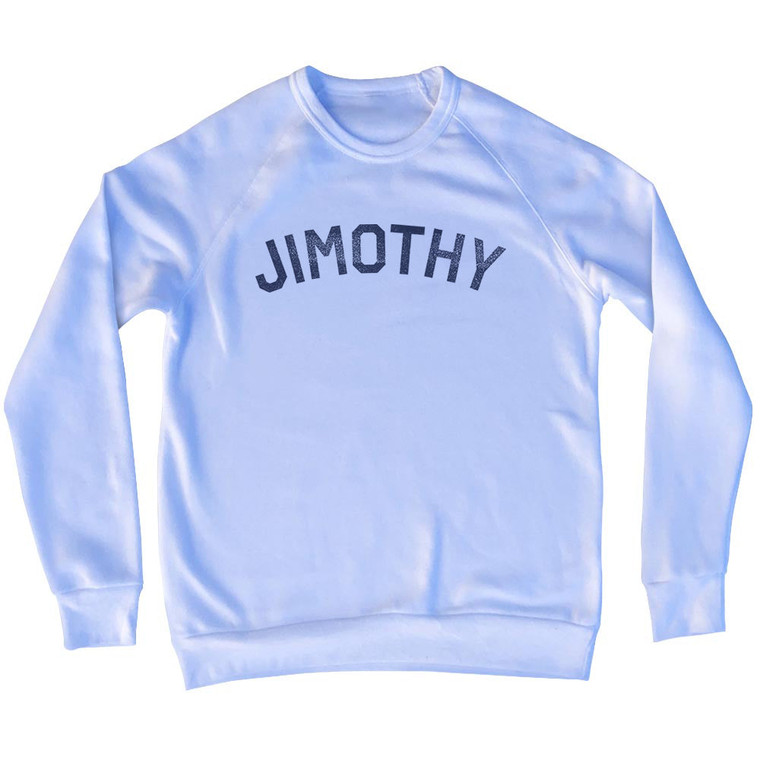 Jimothy Adult Tri-Blend Sweatshirt - White