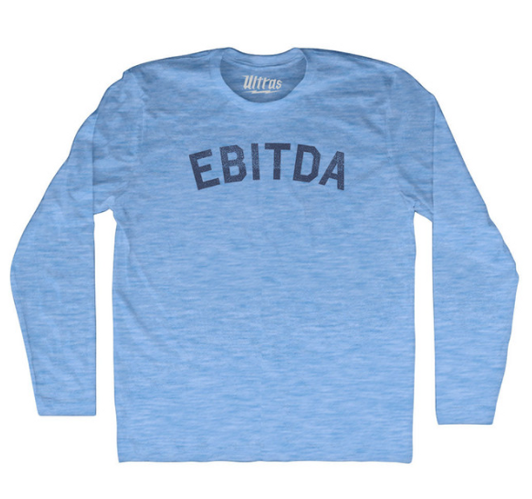 Adult Large - Ebitda Adult Tri-Blend Long Sleeve T-shirt - Athletic Blue - Final Sale Z1