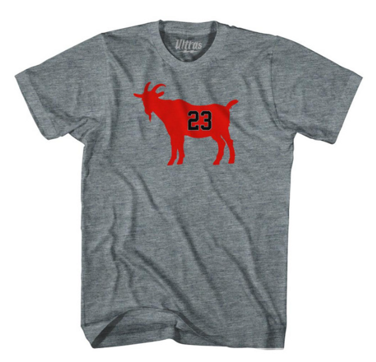 Adult Large - Goat 23 Chicago Adult Tri-Blend T-Shirt - Athletic Grey - Final Sale Z1