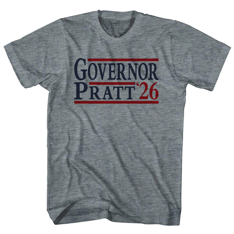 Governor Pratt 26 Election Election Two Names And Year Adult Tri-Blend T-Shirt - Athletic Green