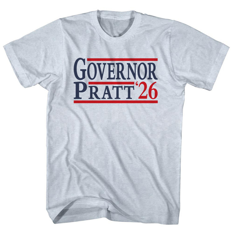 Governor Pratt 26 Election Election Two Names And Year Adult Tri-Blend T-Shirt - Athletic White
