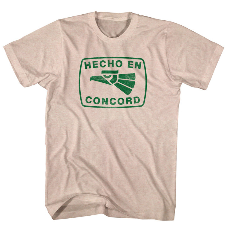 Hecho En Concord Eagle Adult Tri-Blend T-shirt - Sand