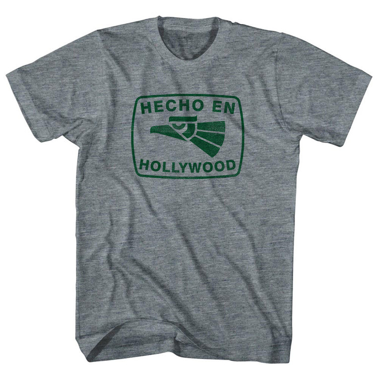 Hecho En Hollywood Eagle Adult Tri-Blend T-shirt - Athletic Grey