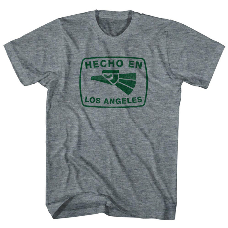 Hecho En Los Angeles Eagle Womens Tri-Blend Junior Cut T-Shirt - Athletic Grey