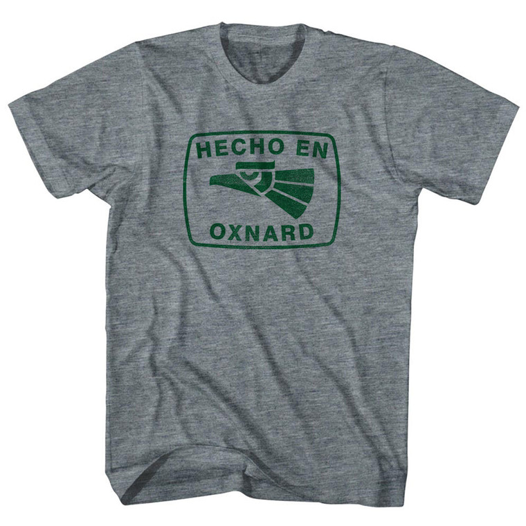 Hecho En Oxnard Eagle Youth Tri-Blend T-shirt - Athletic Grey