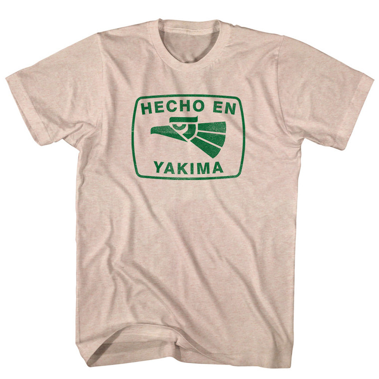 Hecho En Yakima Eagle Adult Tri-Blend T-shirt - Sand